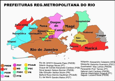 Mapa Região Metropolitana Rj Educa