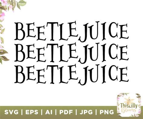 Beetlejuice Svg Movie Svg Beet Svg Horror Svg Cricut Cut Etsy