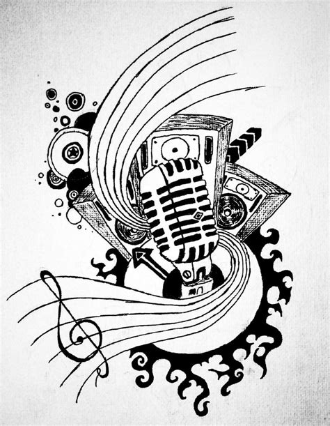 Free Cool Music Tattoo Designs To Draw Download Free Clip