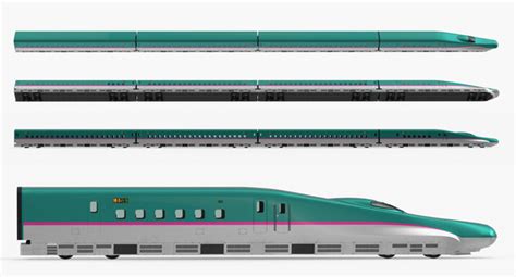 3d Japanese Shinkansen E5 Speed Train Turbosquid 1272098