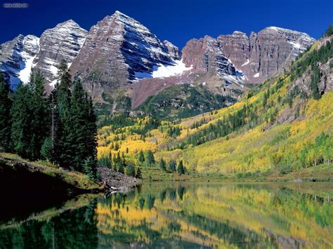 Nature Maroon Bells White River National Forest Colorado Picture Nr