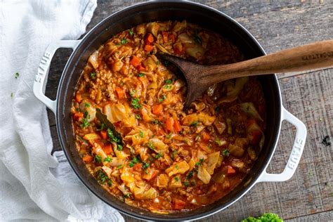 Cabbage Roll Soup One Pot Momsdish