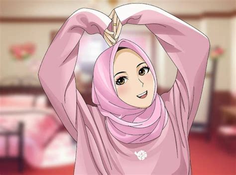 Muslimah Gambar Kartun Yang Comel Koleksi Gambar Kartun Ana Muslim Dan Muslimah Infokini