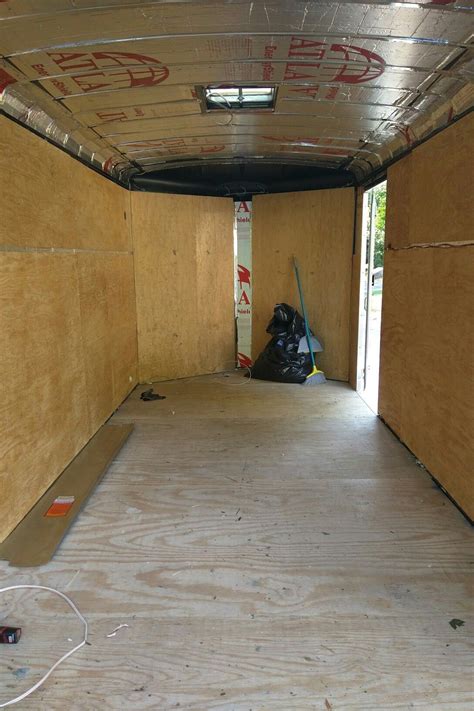 Finished Up Walls On 7x14 Cargo Trailer To Camper Conversation Roof