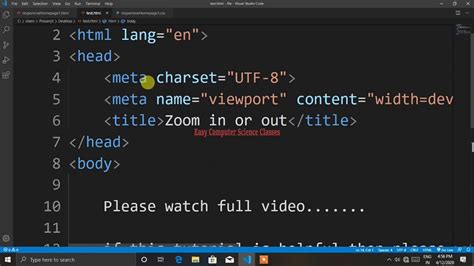 How To Zoom In Zoom Out In Vs Code In Windows 10 7 8 Xp Youtube