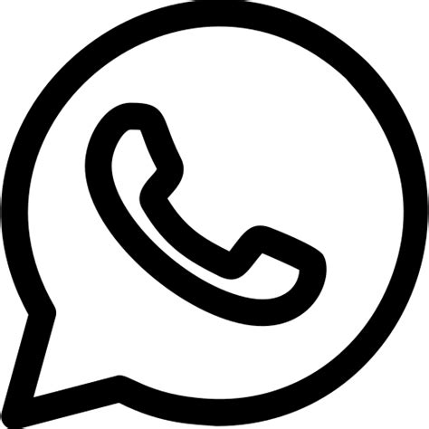 Logo Whatsapp Png Hitam Download Logo Whatsapp Hitam Putih Png