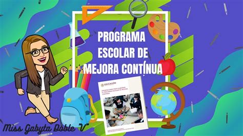 PEMC Programa Escolar De Mejora Continua YouTube