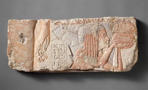 relief depicting the nurse tia new kingdom amarna period the metropolitan museum of art