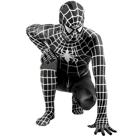 full body zentai suits adult black spiderman costume