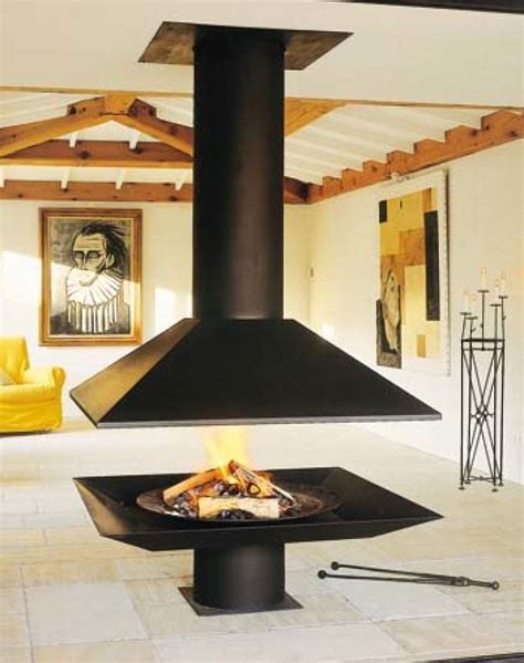 Suspended Fireplace Hanging Fireplace Fireplace Facade Freestanding