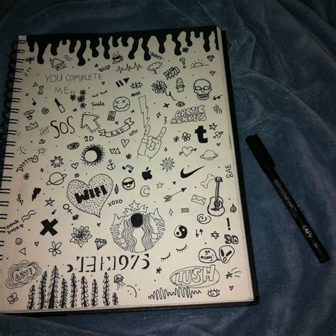Artsy Notebook Doodles And Drawings