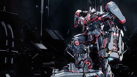 1366x768px Free Download Hd Wallpaper Black And Red Robot Asus