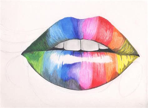 Rainbow Lips By Jam4art On Deviantart
