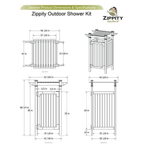 Hampton Vinyl Enclosure Outdoor Shower Outdoor Shower Kits Outdoor Shower Shower Kits
