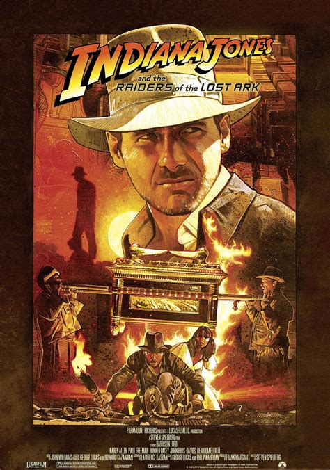 Indiana Jones Raiders Of The Lost Ark Original Movie Print Premium