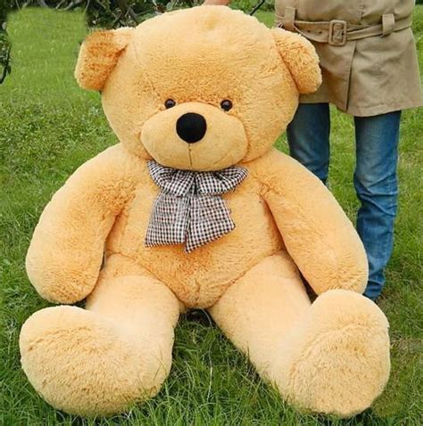Size59 Foot 180cm Teddy Bear Stuffed Light Brown Giant Jumbo From China Stuffed And Plush
