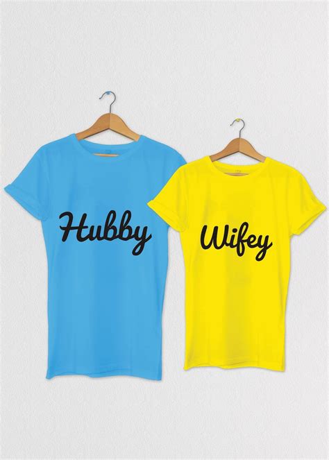 In this article best wedding anniversary gifts specially for her what makes the best gift to celebrate a wedding anniversary? Couple T Shirts - For Newly Married Husband and Wife Buy ...