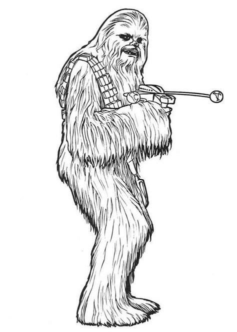 Chewbacca From Star Wars Coloring Page Free Printable Coloring Pages