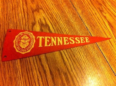 University Of Tennessee Vintage Felt Pennant By Bmoreunique