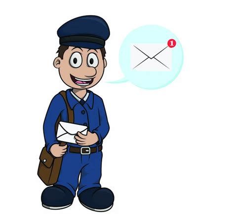 Postman Cartoon Cartoon Of Postman Or Mailman — Stock Vector