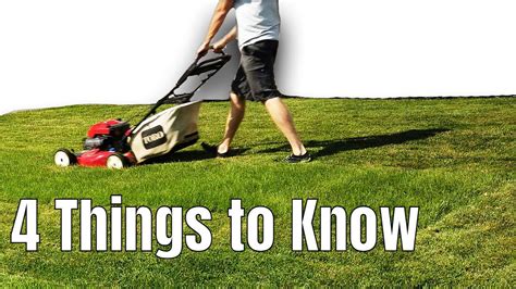 Mowing The Lawn 4 Things To Know Before The Mow Youtube