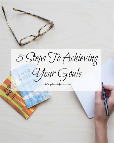 5 Steps To Achieving Your Goals A Fit Moms Life