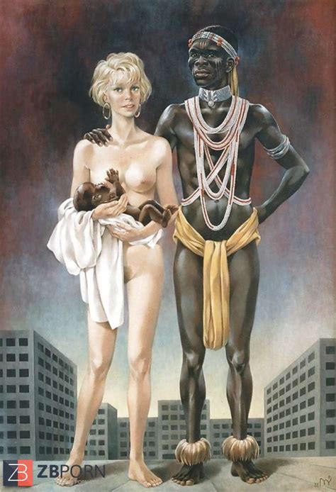 白人のヌードアフリカの部族 ポルノ写真