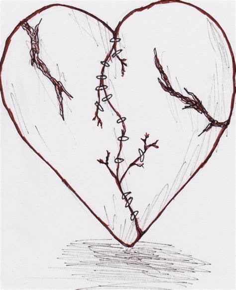 Broken Heart Drawings In Pencil At Explore
