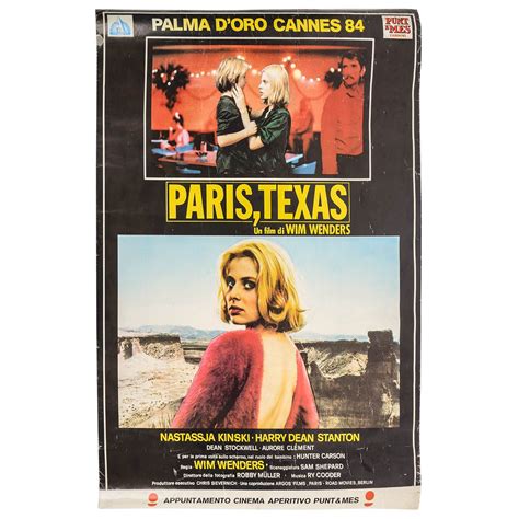 Wim wenders, paris texas, paris, texas, germany, drama, road movie, film, family drama, family, love, romantic drama, worship. Original Film Poster For 'paris Texas' (italian) | Paris ...