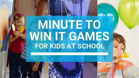 Minute To Win It Games for Kids at School | English Teaching 101