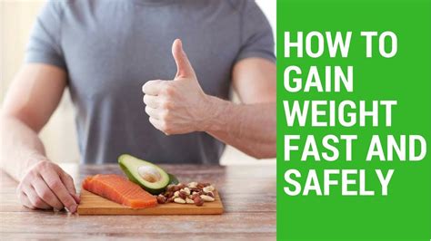 How To Gain Weight Fast And Safely Youtube