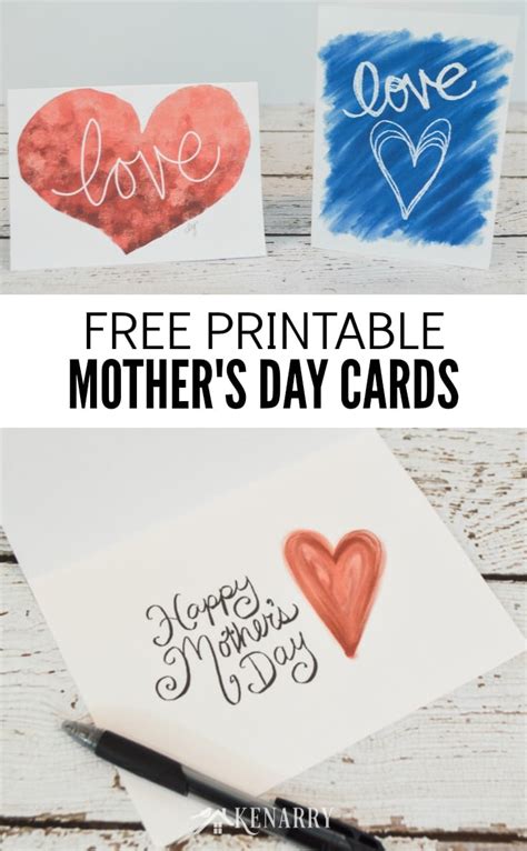 Easy to customize and 100% free. Free Printable Mother's Day Cards: Easy Gift Idea | Ideas for the Home