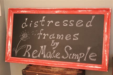 ReMadeSimple: Weathered Barn Framed Chalkboard