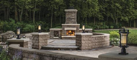Outdoor Patio Water Feature Stacked Stone Waterfall Wall