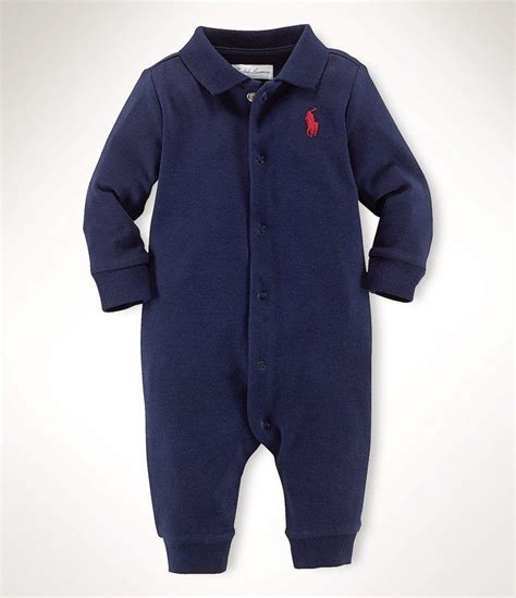 Ralph Lauren Childrenswear Baby Boys Newborn 12 Months Classic Coverall