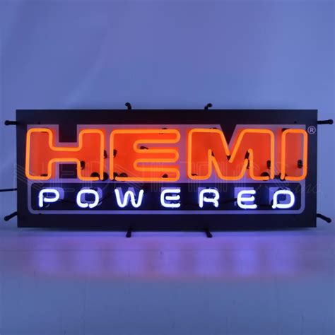 Neonetics Standard Size Neon Signs Hemi Powered Neon Sign With Backing