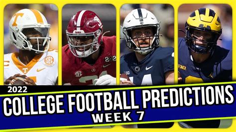 College Football Predictions Week 7 Win Big Sports