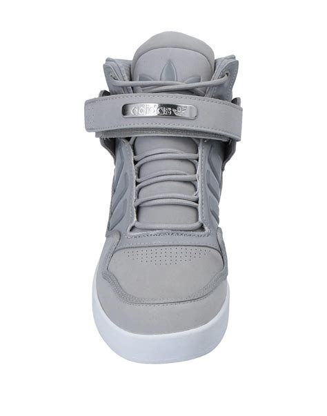 Adidas Originals Synthetic High Tops And Sneakers In Grey Gray For Men