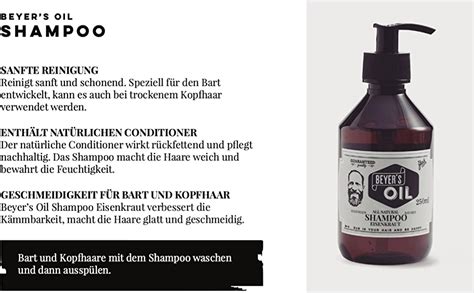 Beyers Oil Shampoo Eisenkraut 250ml Bartpflege Bartshampoo Handgemacht In Bayern 100
