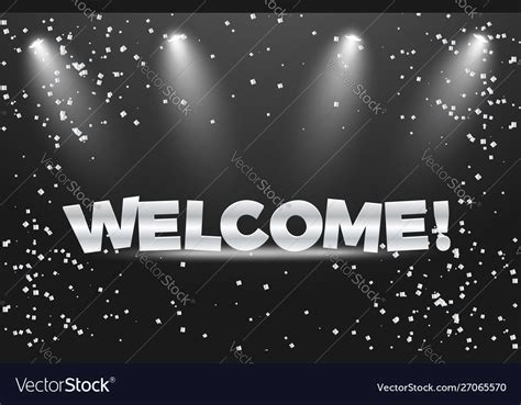 Welcome Banner Design Royalty Free Vector Image