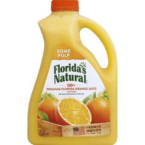Floridas Natural Orange Juice With Some Pulp 89 Oz
