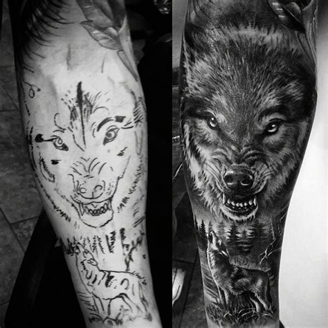 Tattoos Wolf Tattoos Half Sleeve Tattoos Designs Wolf Tattoo Sleeve