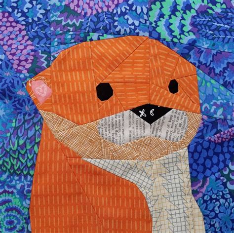 Otterly Adorable Quilt Pattern Etsy Animal Quilts Woodland Quilt