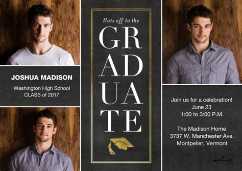 Digital graduation announcements for modern graduates. Stacked Graduate Invitation | Personalized graduation ...
