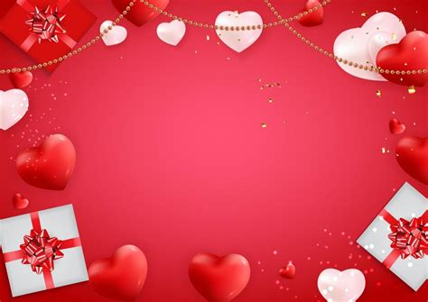Amor Fondo Del Día De San Valentín Con Corazones 2449815 Vector En Vecteezy