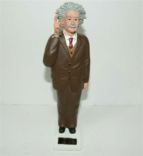 Kikkerland Solar Powered Albert Einstein Waving Figurine Novelty Figure