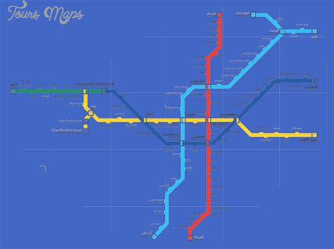 Tehran Metro Map Toursmaps Com