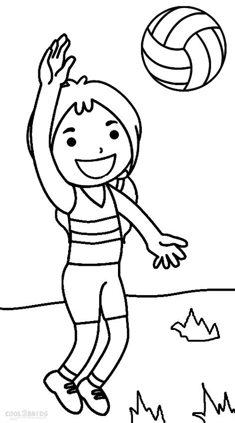 Does your kid wish to become a little athlete? Printable Volleyball Coloring Pages For Kids