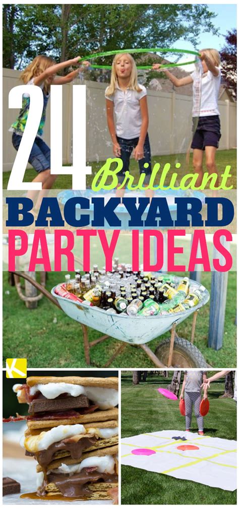 This game has entertained families and friends for decades. 24 Brilliant Backyard Party Ideas - The Krazy Coupon Lady