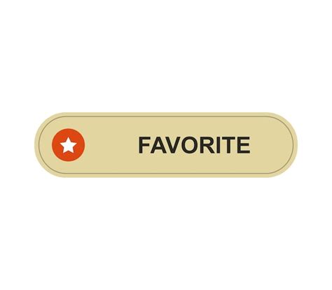 Premium Vector Favorite Button